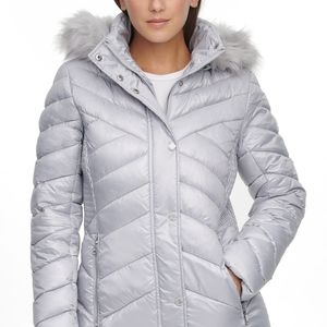 NWT! Kenneth Cole Medium Icy Blue Winter Coat